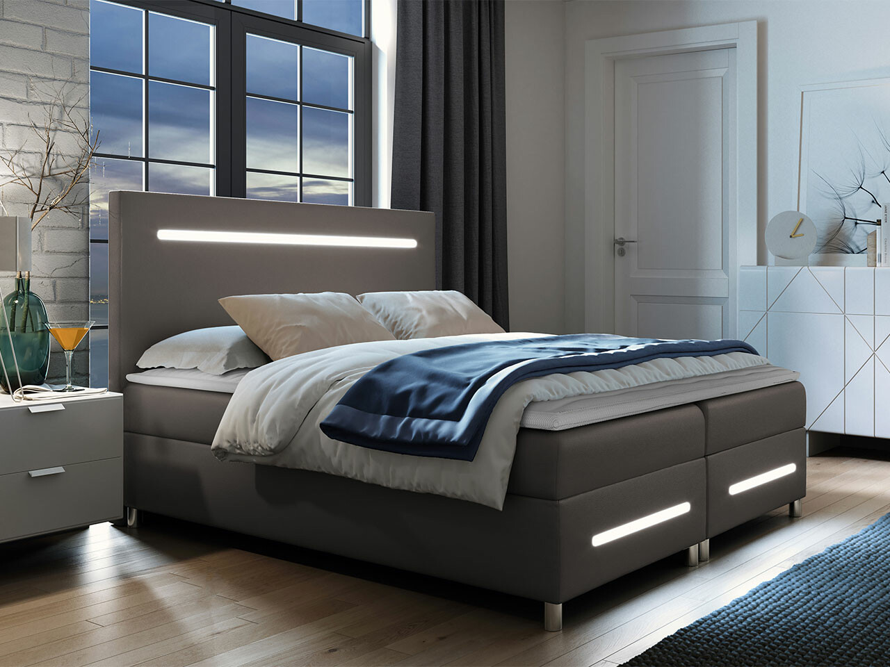 Continental bed Pluvia (Soft 029)