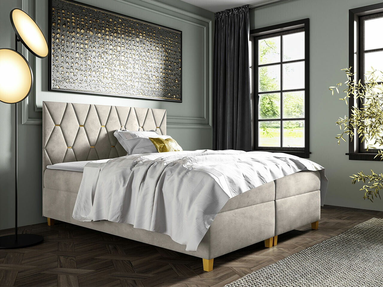 Continental bed Baltimore 176 (Fresh 1)