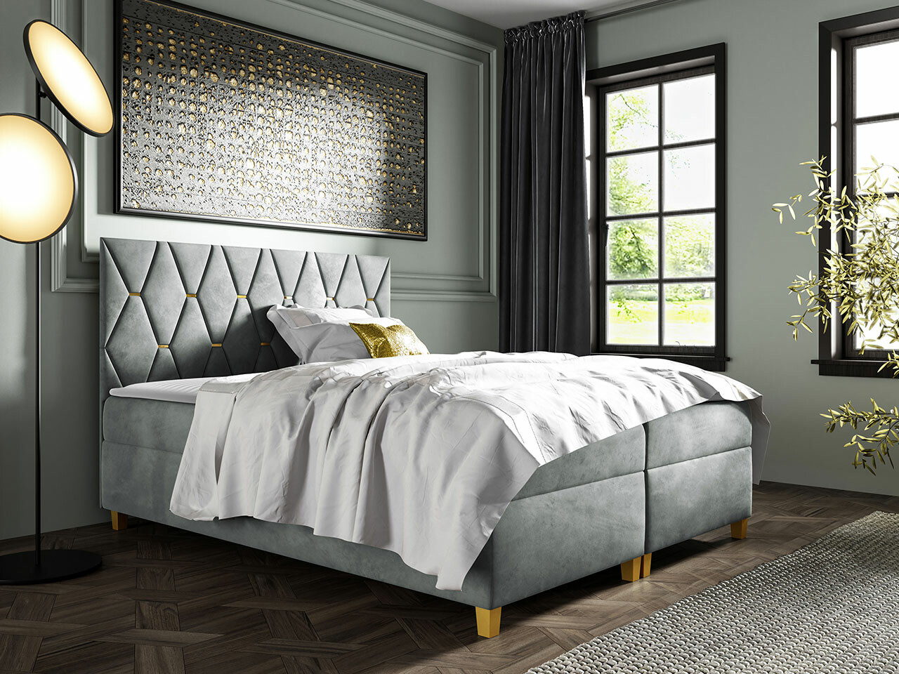 Continental bed Baltimore 176 (Fresh 33)