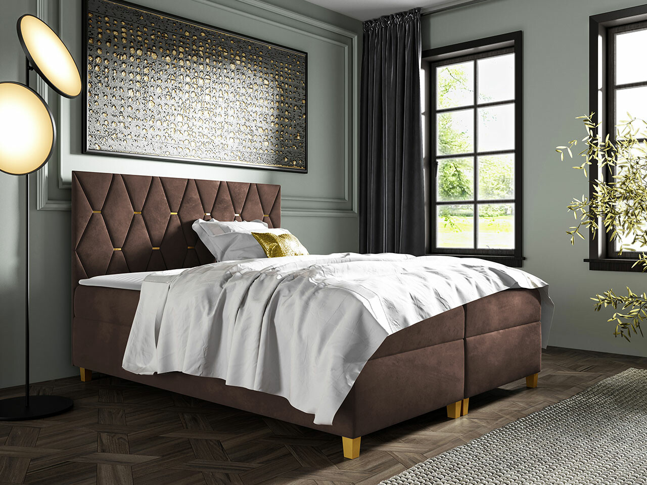 Continental bed Baltimore 176 (Fresh 4)