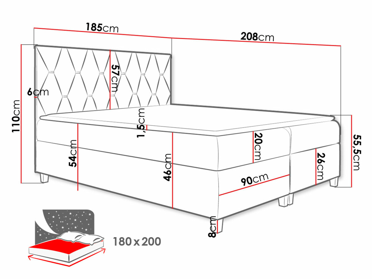 Continental bed Nemus (Fresh 1)