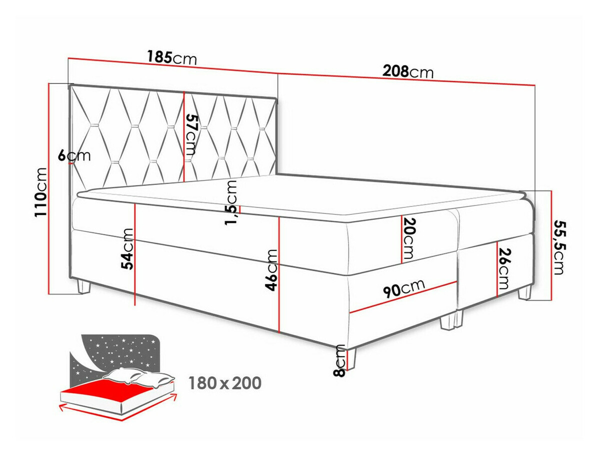 Continental bed Nemus (Fresh 33)