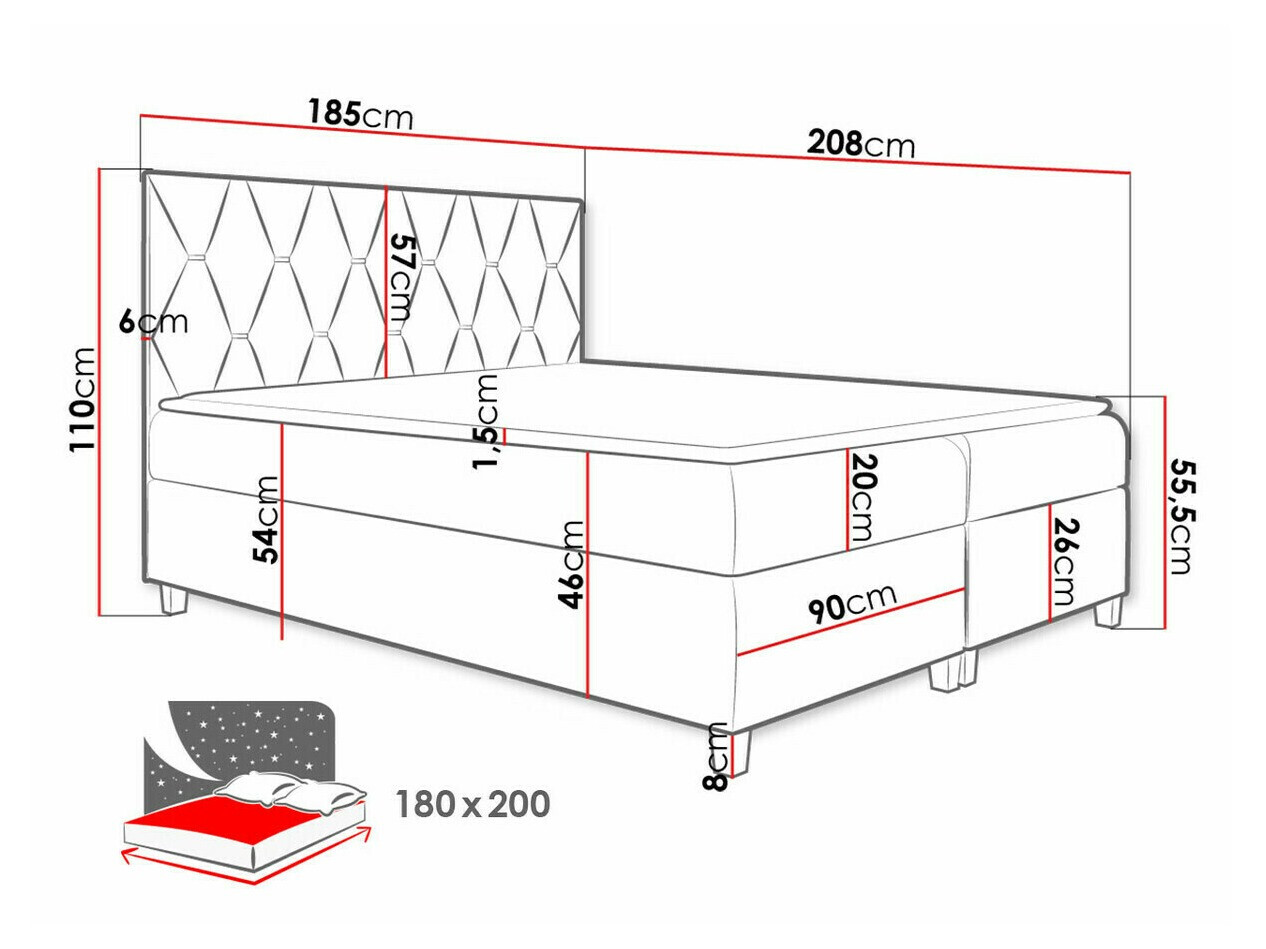 Continental bed Nemus (Fresh 4)