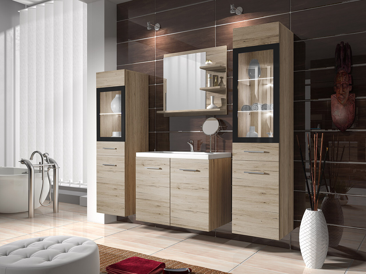 Bathroom set Scientia IV (San Remo oak)