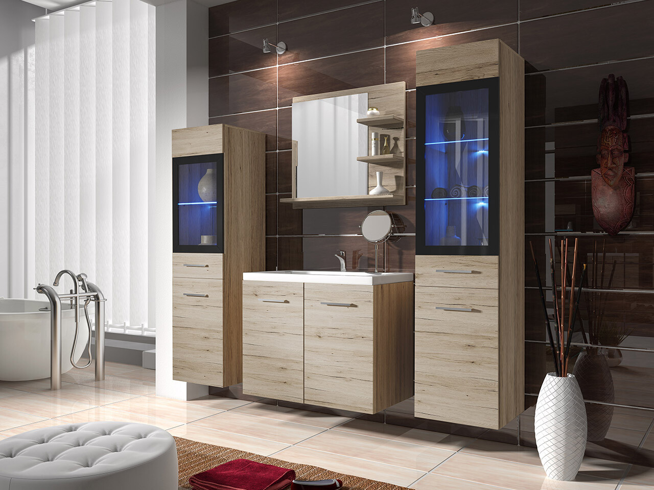 Bathroom set Scientia IV (San Remo oak)