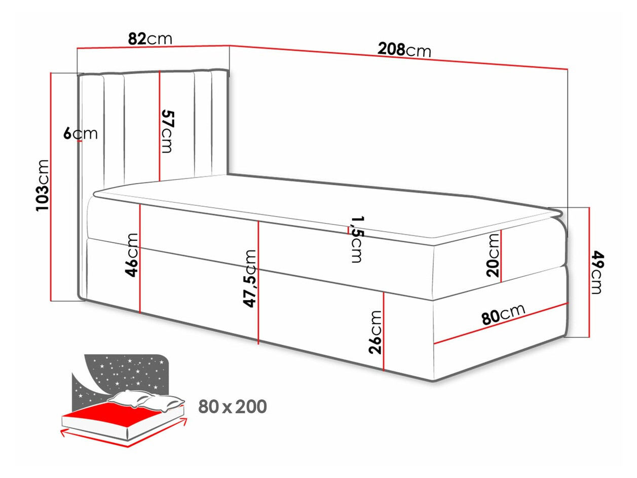 Continental bed Mel I (Soft 010)