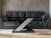 Coffee table Goodyear 116 (Glossy black + Concrete)