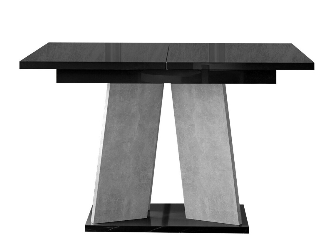 Table Goodyear 107 (Glossy black + Concrete)