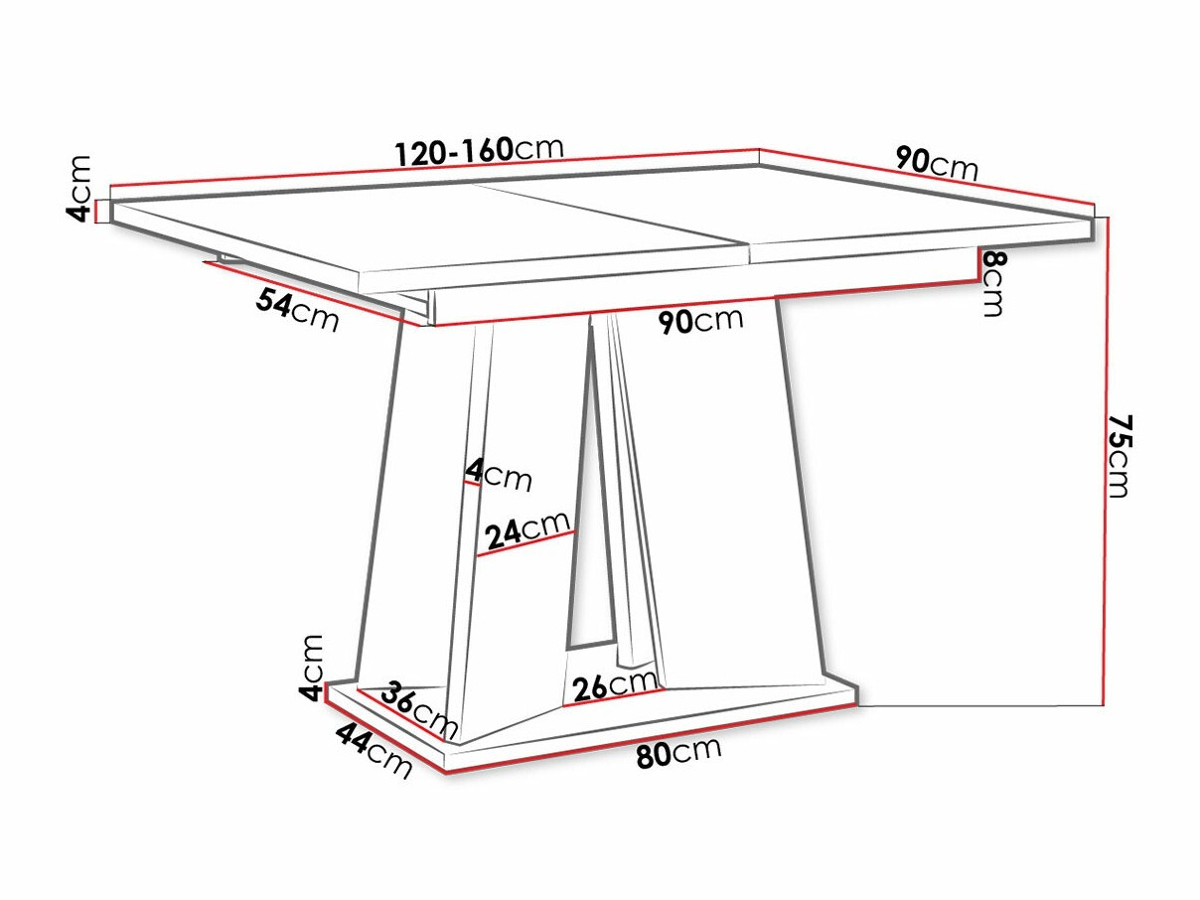 Table Goodyear 107 (Grey + White)