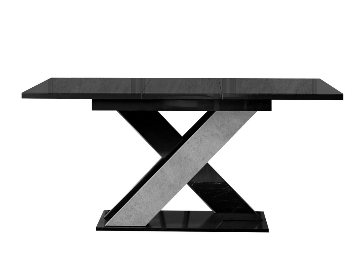 Table Goodyear 117 (Glossy black + Concrete)
