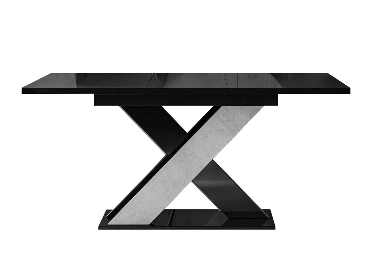 Table Goodyear 117 (Glossy black + Concrete)