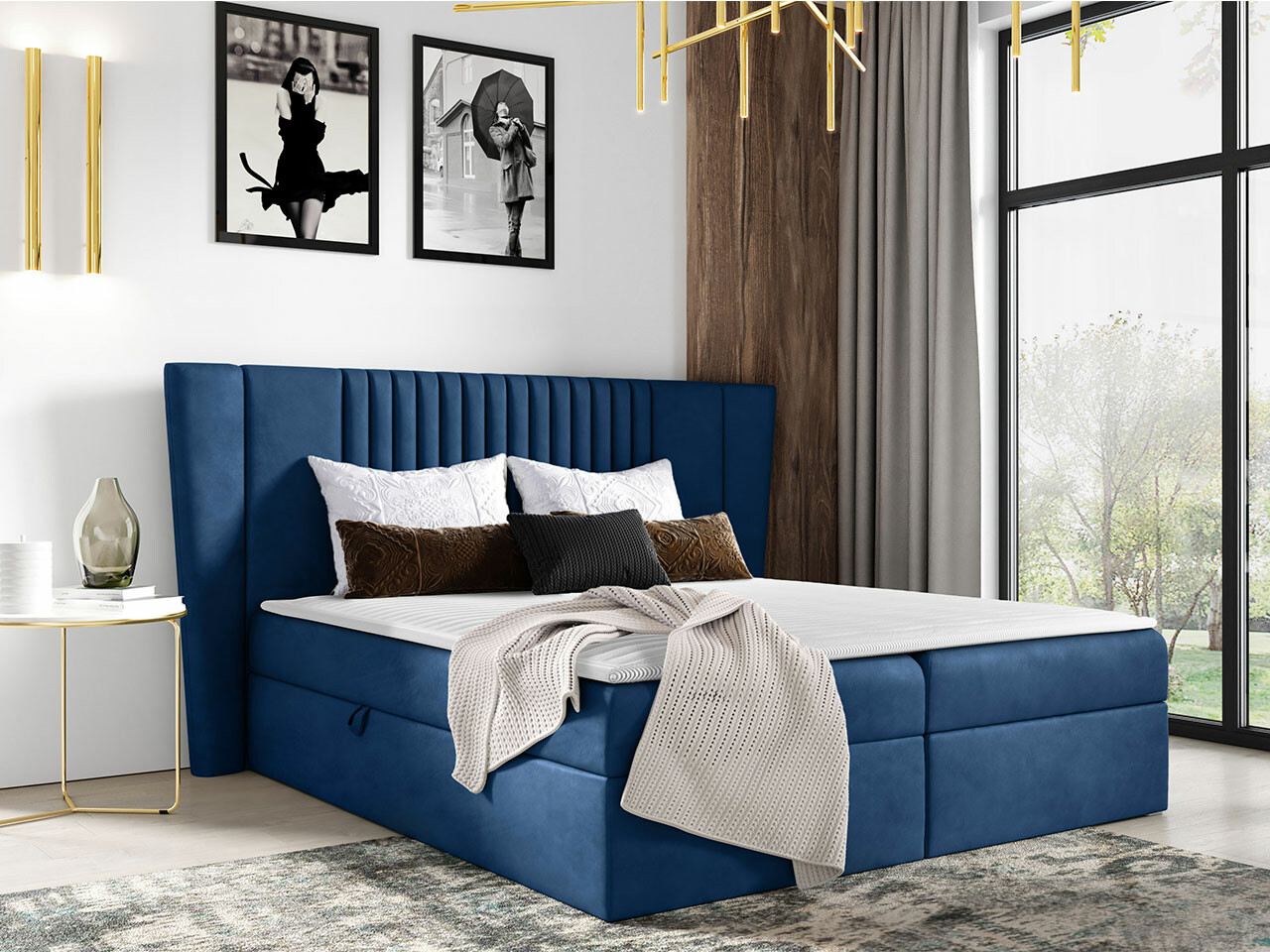 Continental bed Fenestra (Magic Velvet 2297)