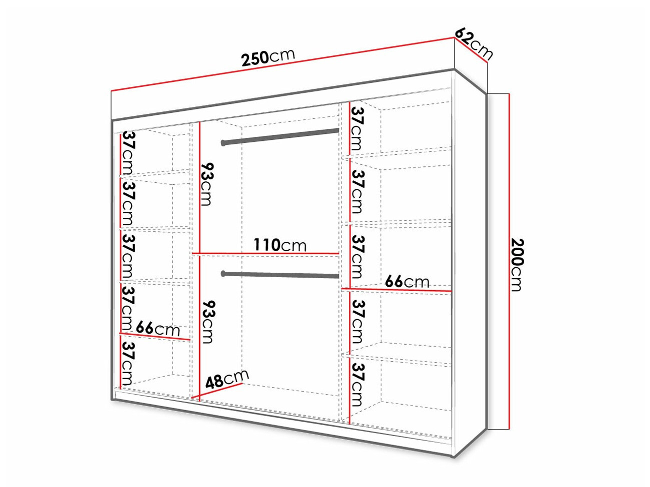 Wardrobe Anulio III (White)