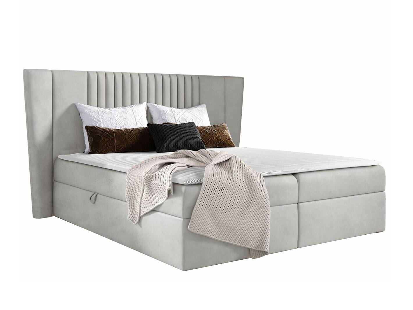 Continental bed Baltimore 184 (Magic Velvet 2239)