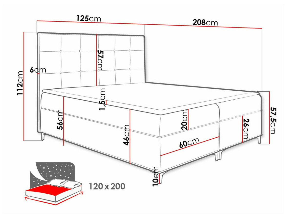 Continental bed Porta (Fresh 33)