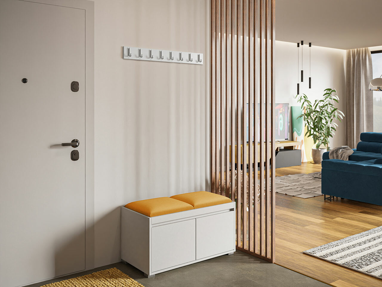 Hallway set Comfivo Pinus I (White + Manila 32)