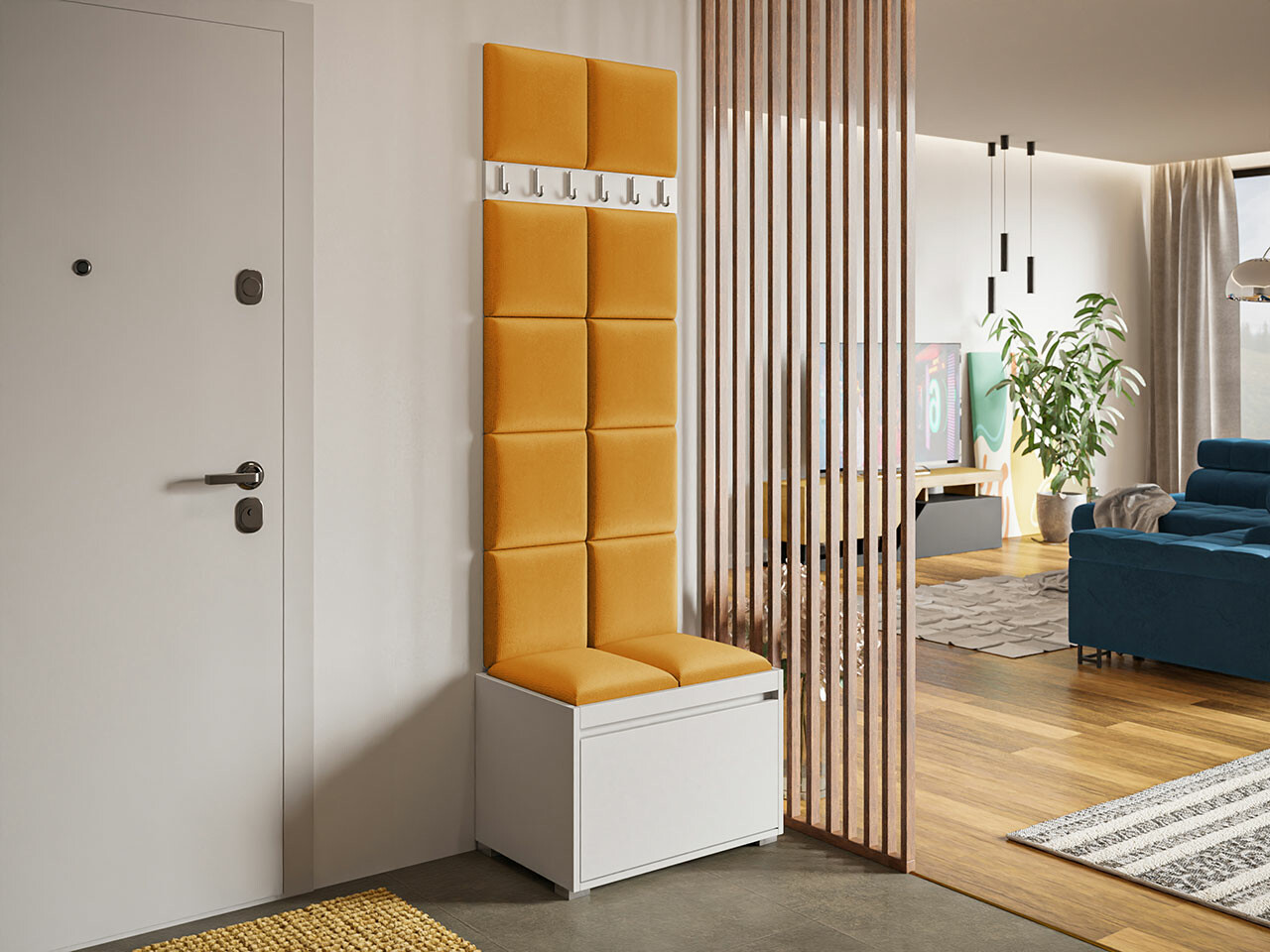 Hallway set Comfivo Pinus VII (White + Manila 32)