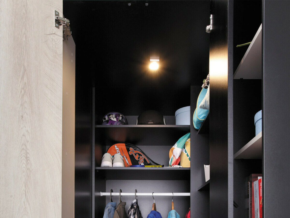 Children's room set Camteso 115 (Black + Oak + Beige)