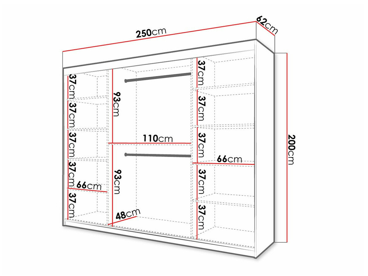 Wardrobe Anulio II (Black)