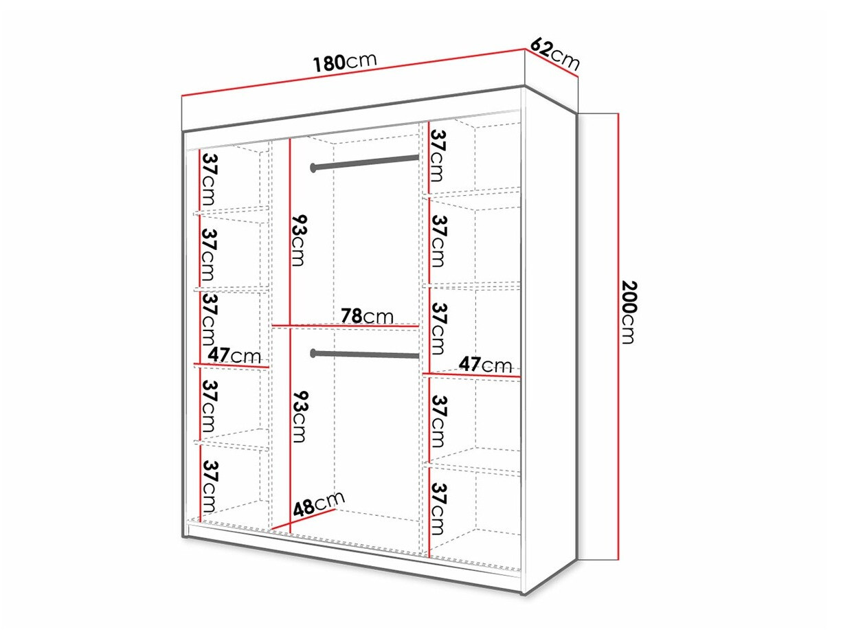 Wardrobe Anulio V (White)