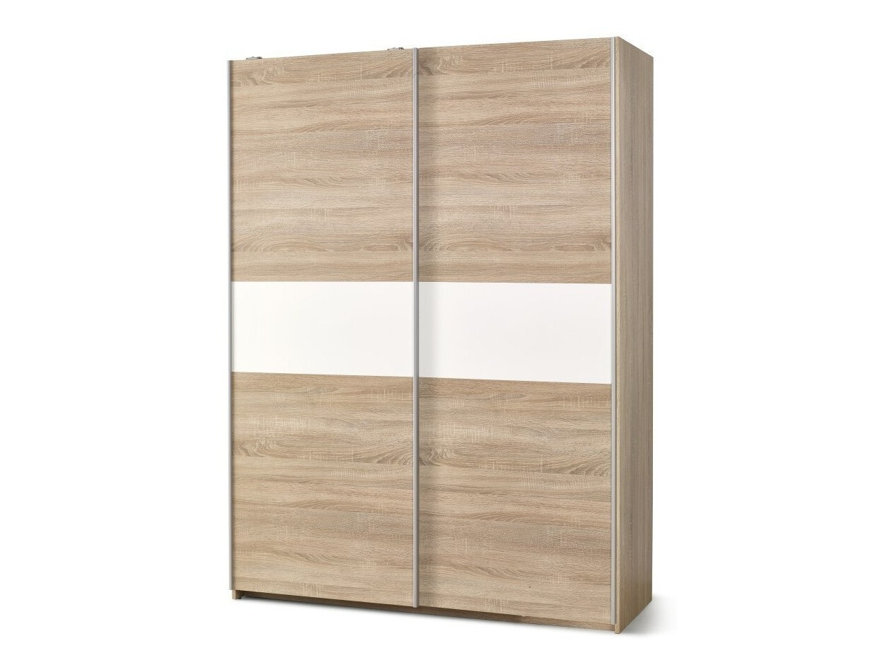 Wardrobe Cirveso 110 (Sonoma oak + Glossy white)