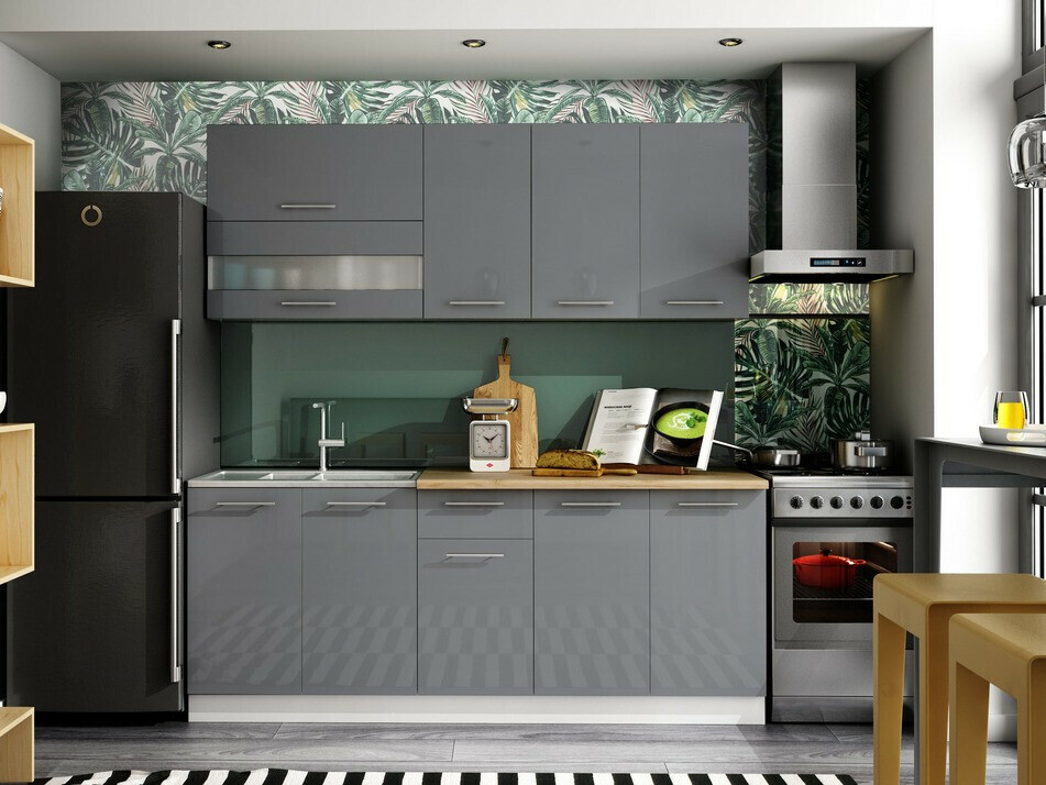 Modular kitchen set Tiffa Grey 102