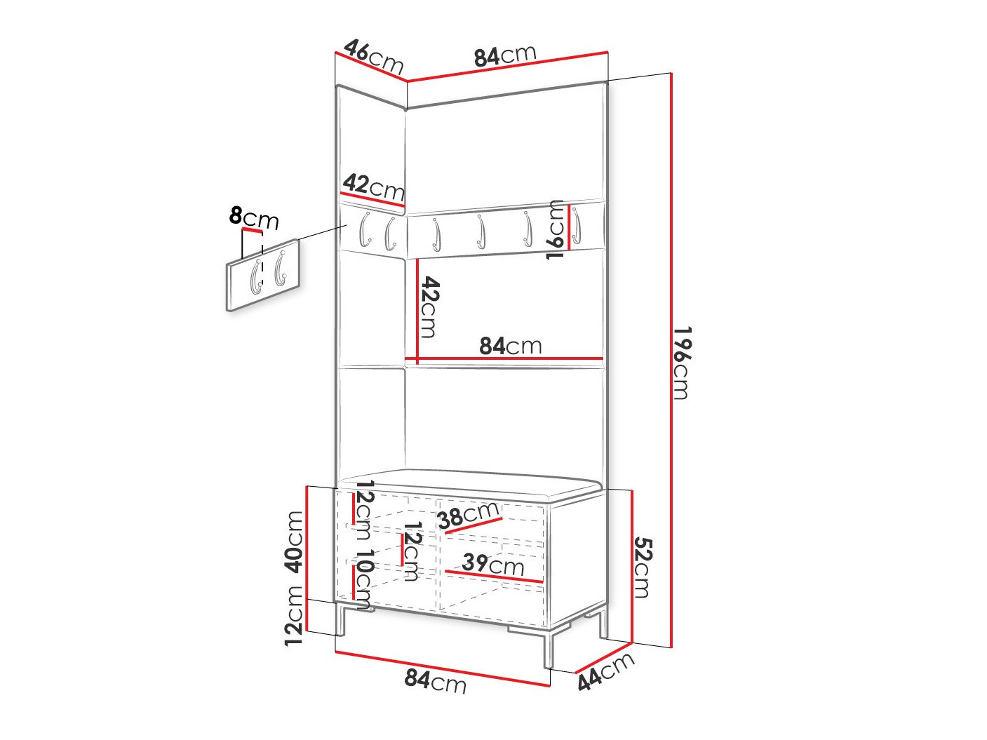 Hallway set Nomal IV (Black)