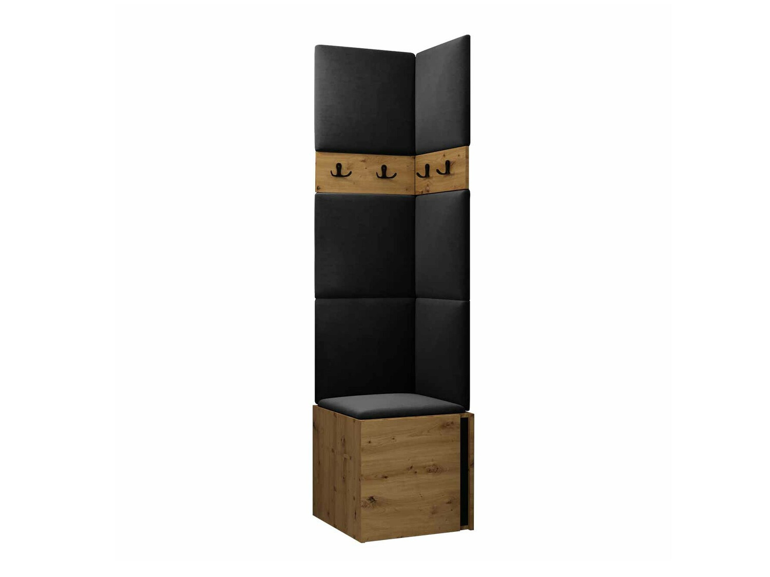 Hallway set Pinis XXI (Artisan oak + Black)