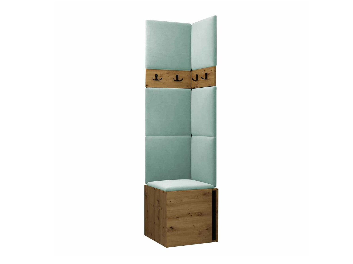 Hallway set Pinis XXI (Artisan oak + Black)