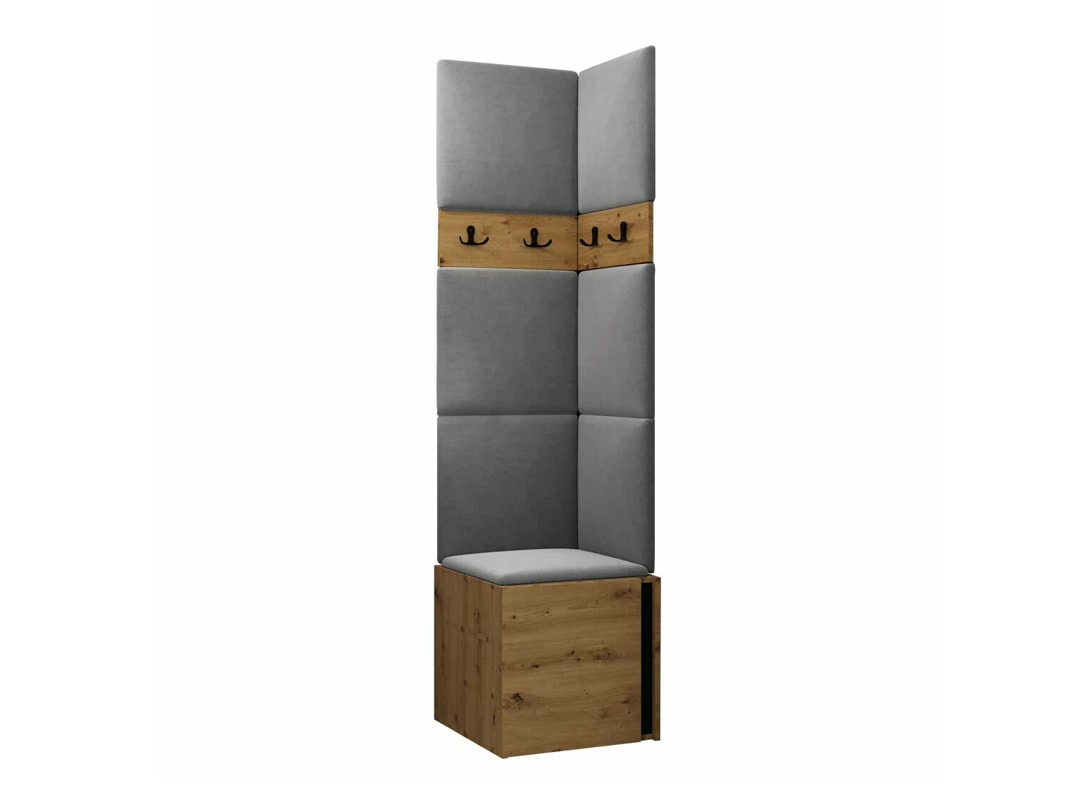 Hallway set Pinis XXI (Artisan oak + Black)