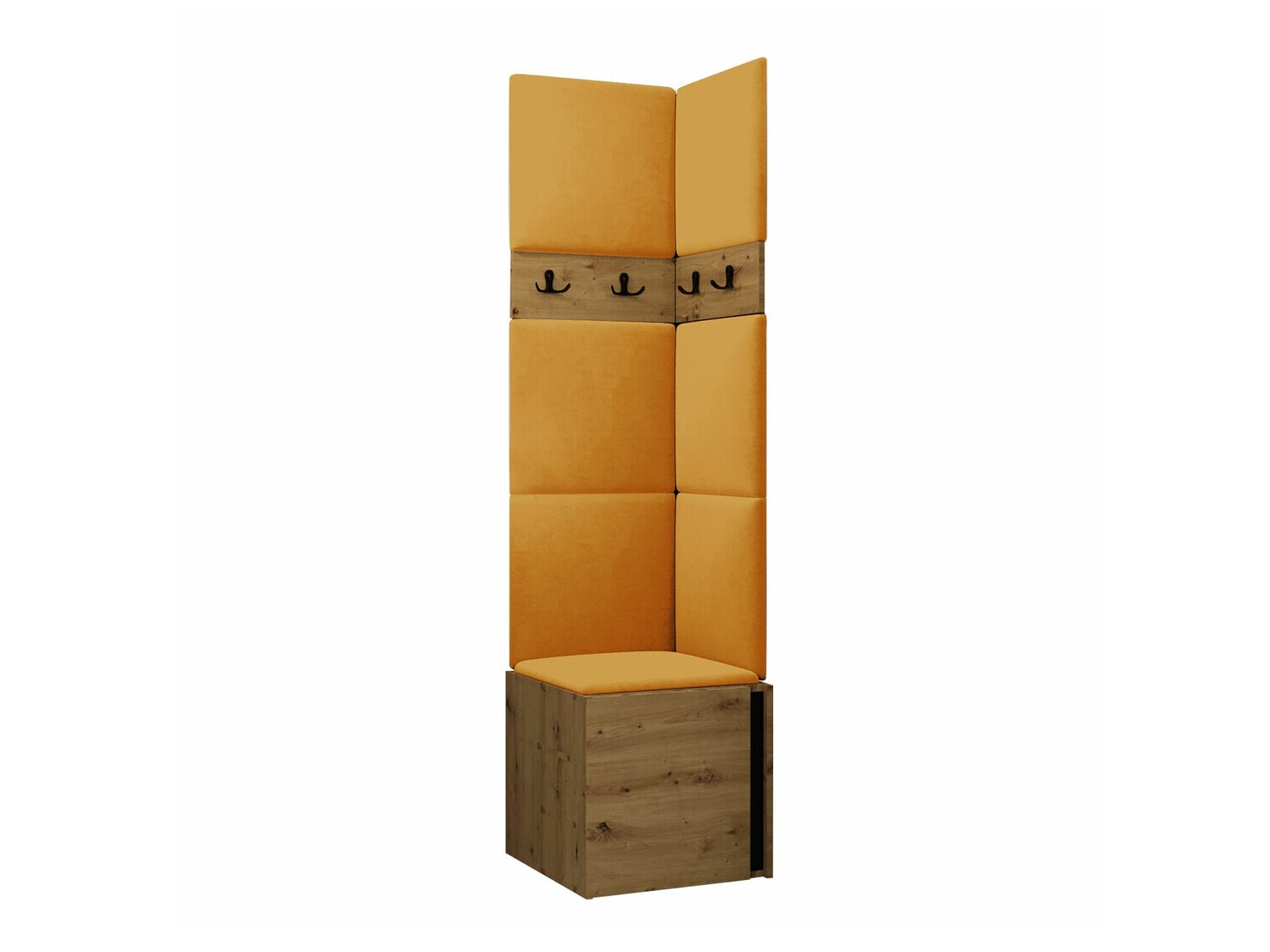 Hallway set Pinis XXI (Artisan oak + Black)