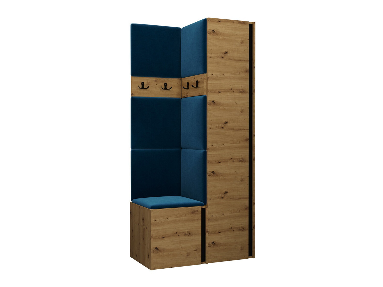 Hallway set Pinis XXIV (Artisan oak + Black)