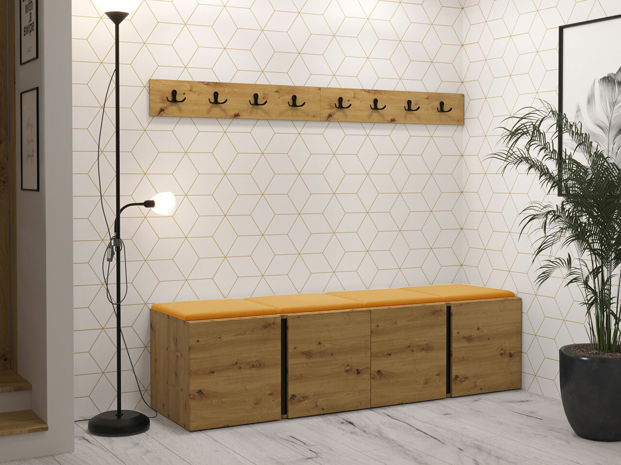 Hallway set Hartford 276 (Artisan oak)