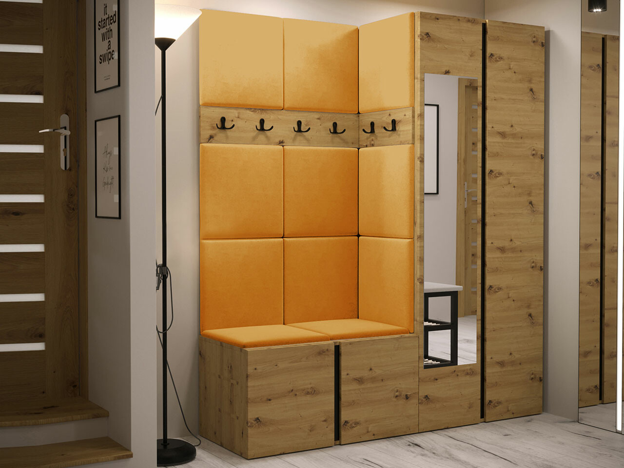 Hallway set Hartford 278 (Artisan oak)