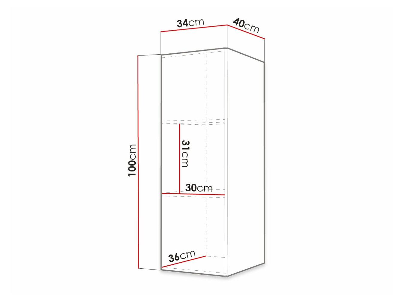 Wall cabinet Artifar (Black)