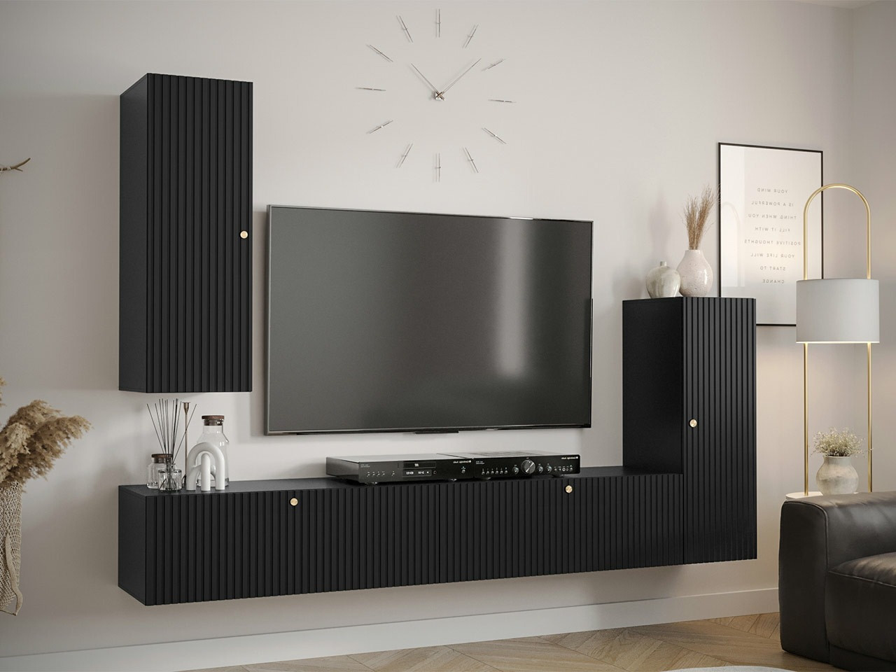 Living room set Anulio I (Black)