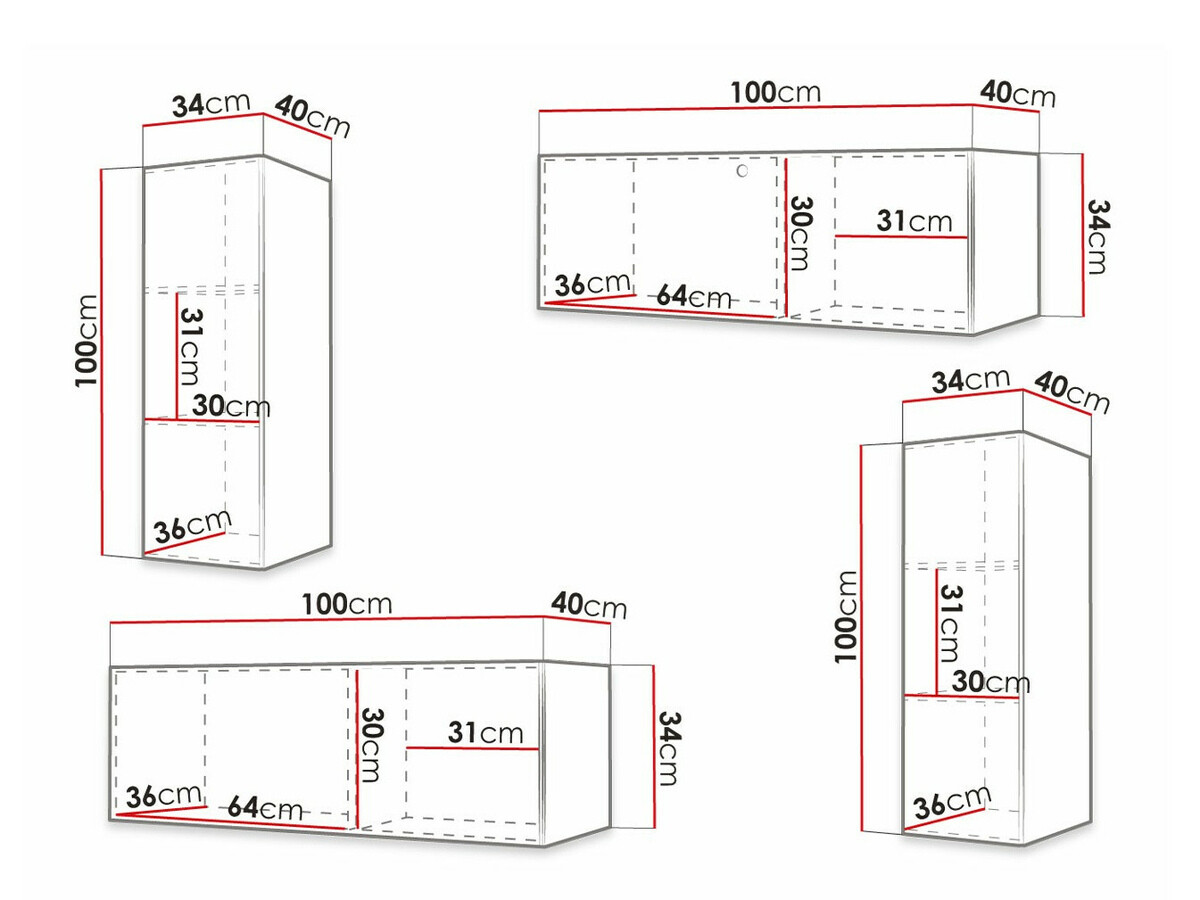 Living room set Anulio I (White)