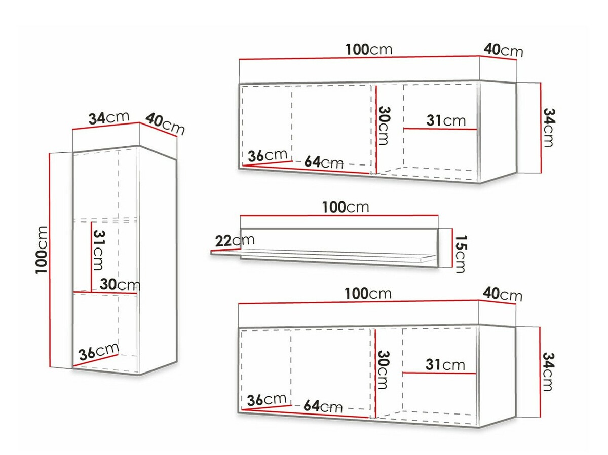 Living room set Anulio III (White)