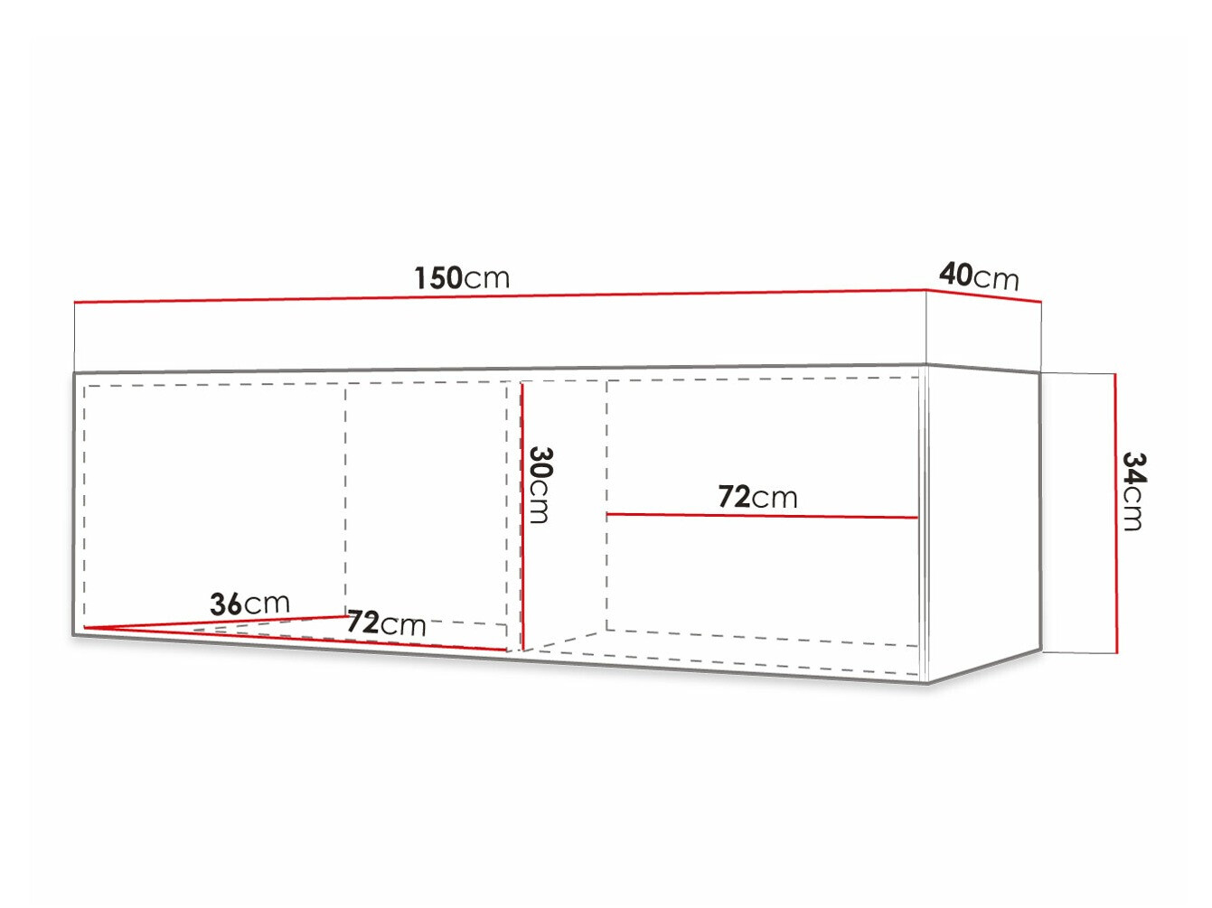 TV stand Anulio I (Black)