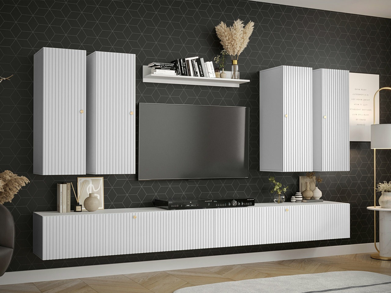 Living room set Anulio IV (White)