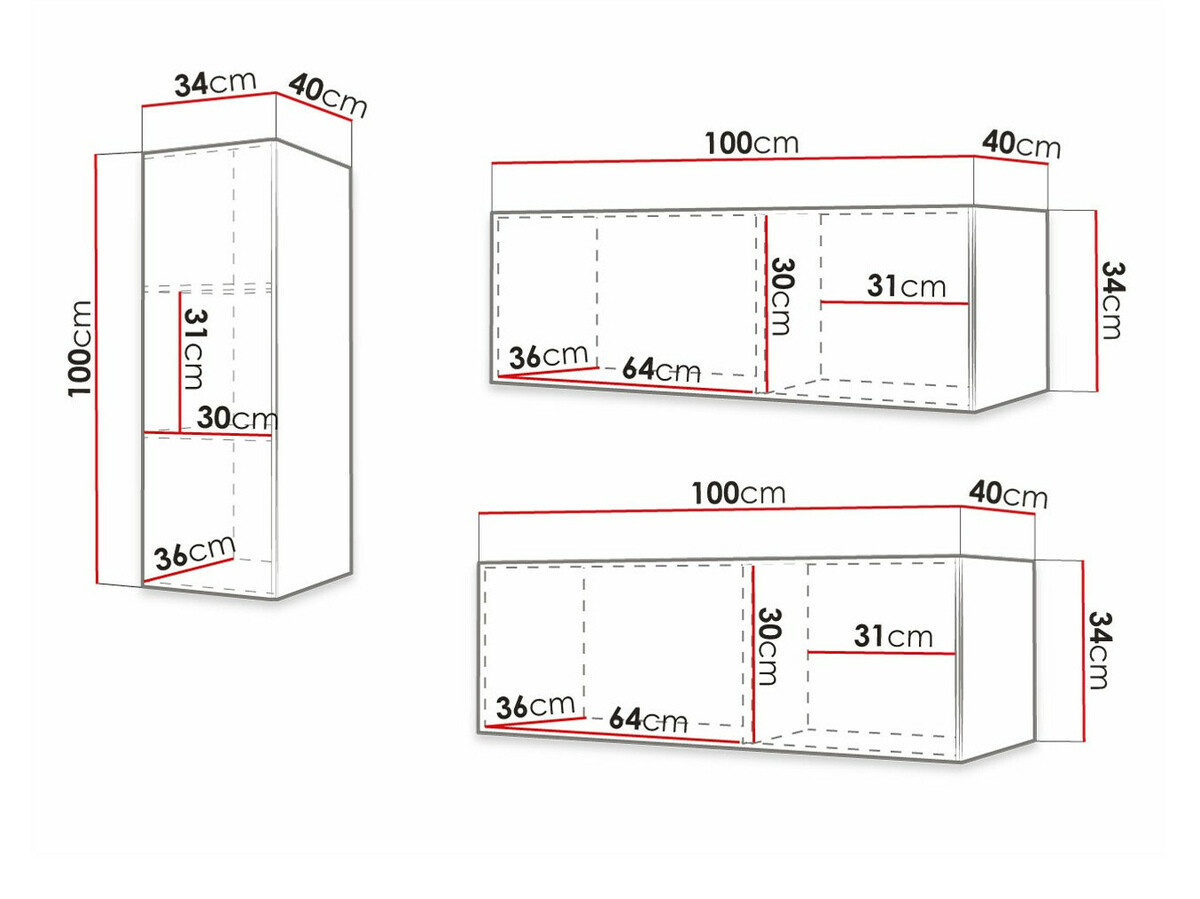 Living room set Anulio VI (White)
