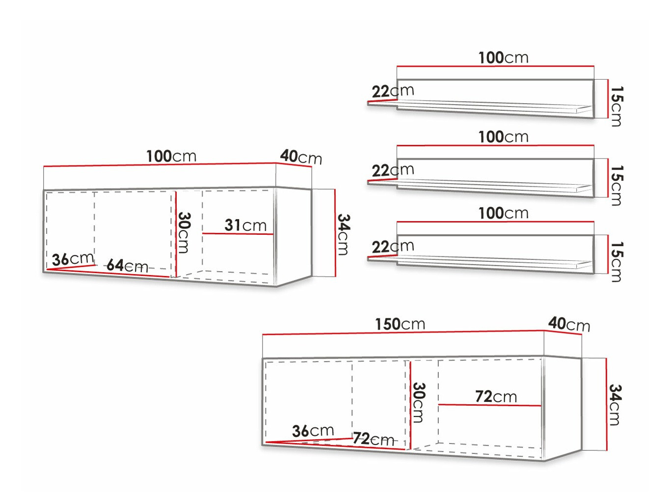 Living room set Anulio X (Black)