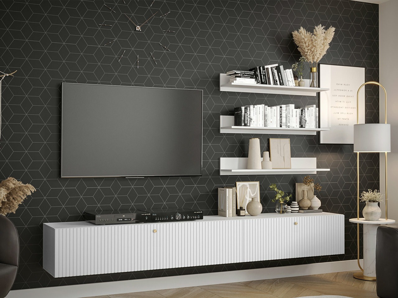 Living room set Anulio X (White)