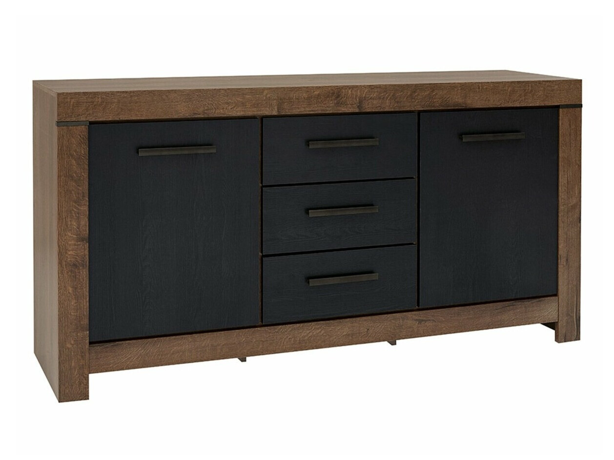 Chest of drawers Dunfelu 100 (Monastery oak + Black oak)