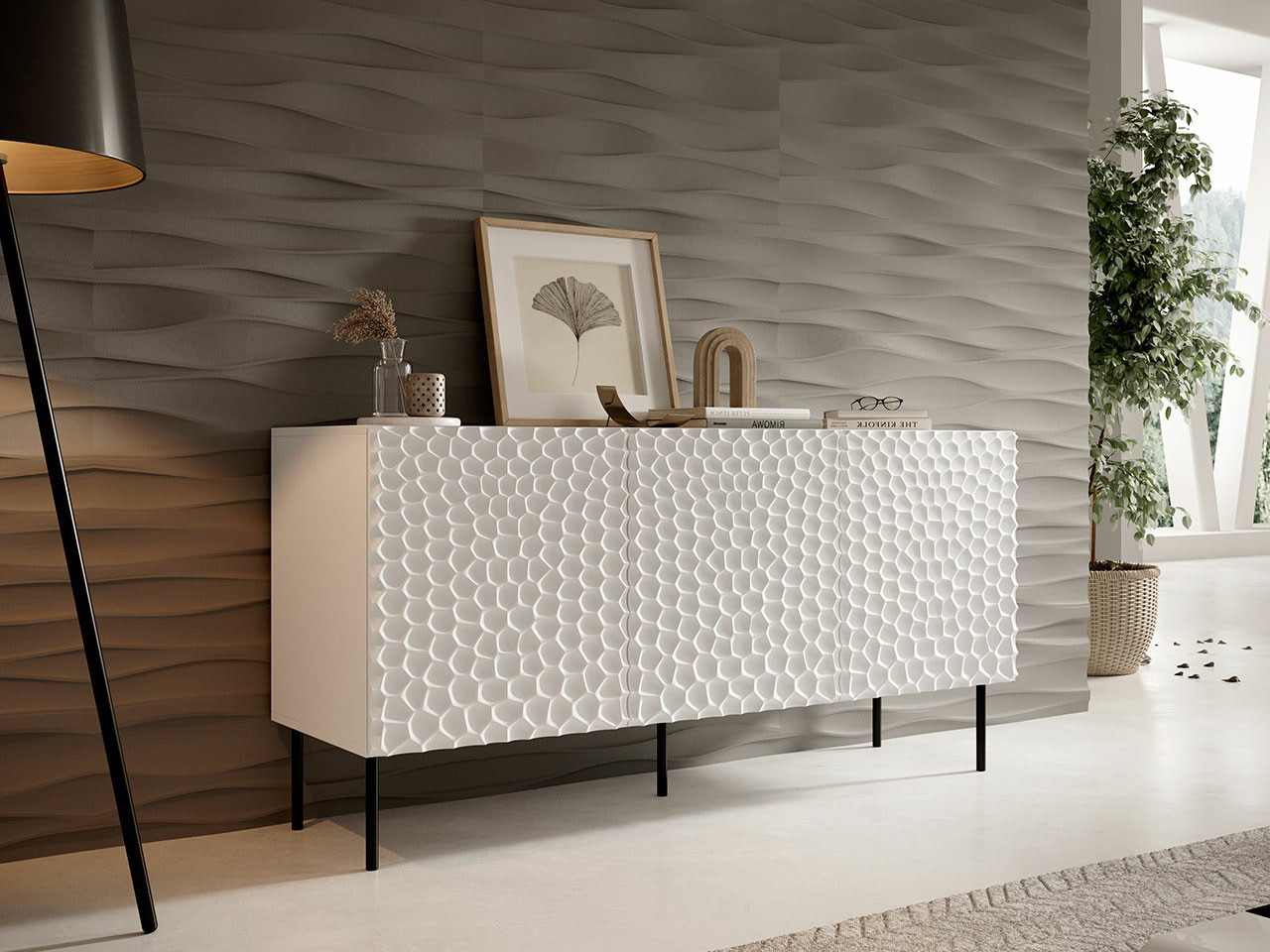 Sideboard Charlotte 169 (White + Black)