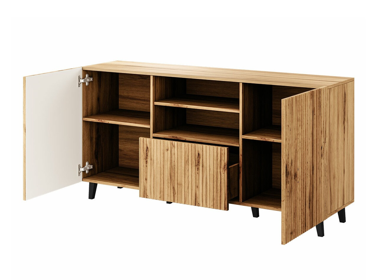 Living room set Comes I (Black + Wotan Oak)