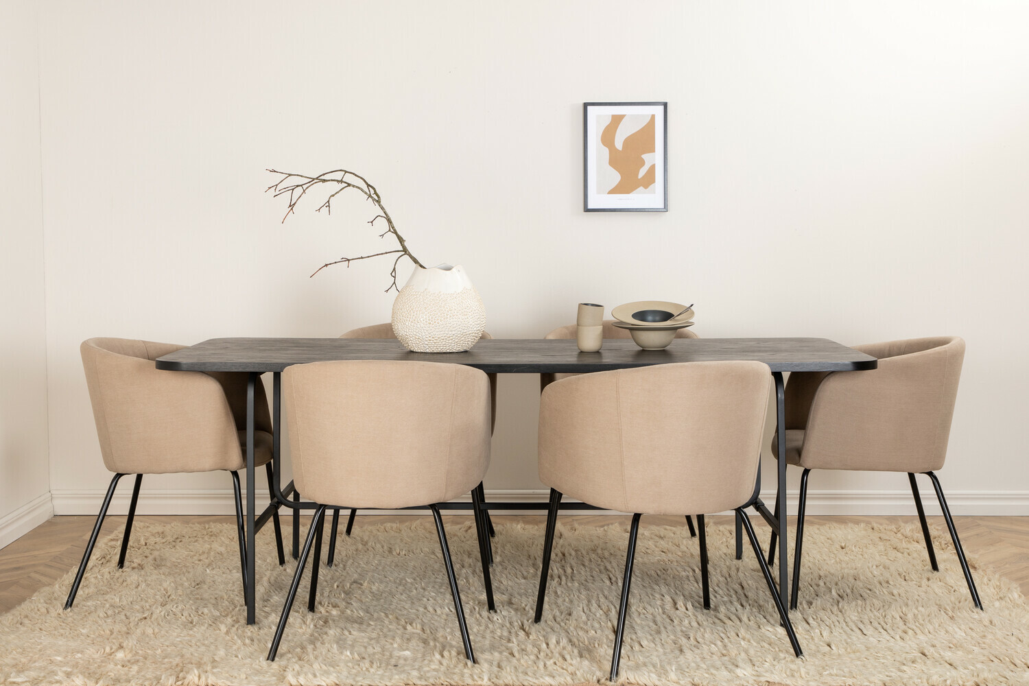 Dining set Dallas 2794 (Beige + Black)