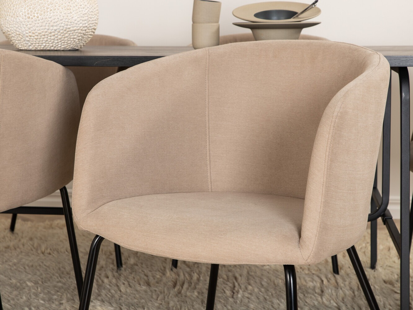 Dining set Dallas 2794 (Beige + Black)