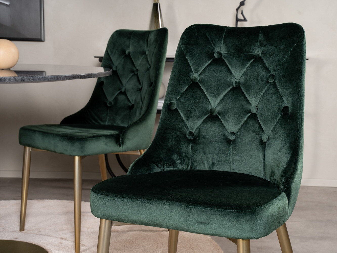 Dining set Dallas 370 (Green + Golden)