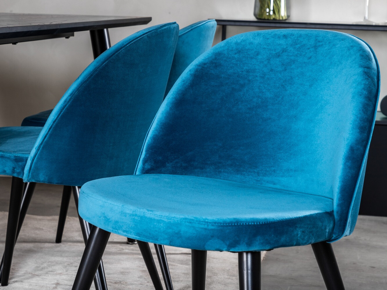 Dining set Dallas 1335 (Blue + Black)